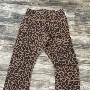 NWT Nike Brown Leopard Print Leggings